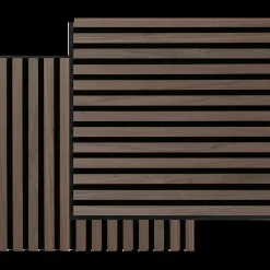 Fibrotech Square akustikpanel 22x520x520 mm walnut - pk á 2 stk.