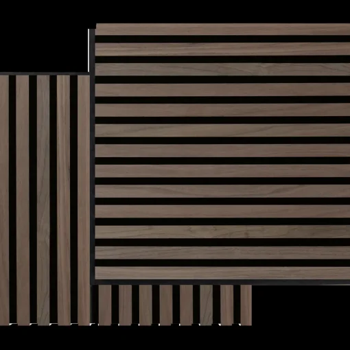 Fibrotech Square akustikpanel 22x520x520 mm walnut - pk á 2 stk.