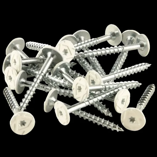 Fibrotech træbetonskrue TX20 5x45 mm 100 stk hvid