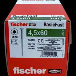 Fischer Basic Fast CTP BT spånskrue 4,5x50 200 stk