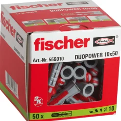 Fischer DuoPower dyvel 10x80 mm 25 stk