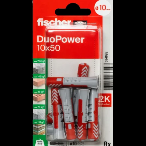 Fischer DuoPower universaldybel 10x50 mm 8 stk