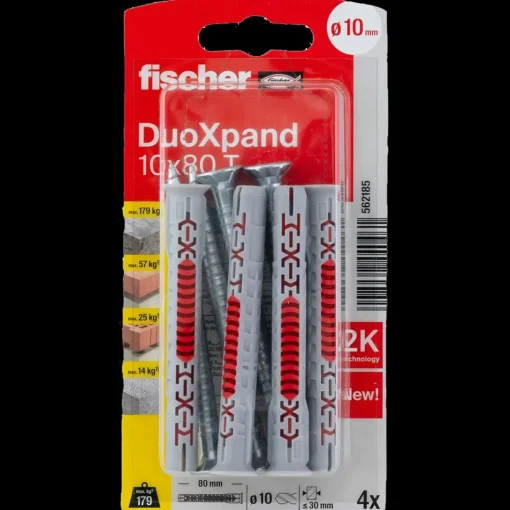 Fischer Duoxpand karmdyvel 8x80 elforzinket 4 stk