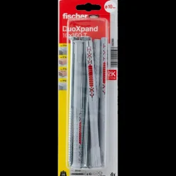 Fischer Duoxpand karmdyvel 10x100  4 stk elforzinket