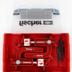 Fischer hiddenfast fixtainer med 2 guides inkl. bits
