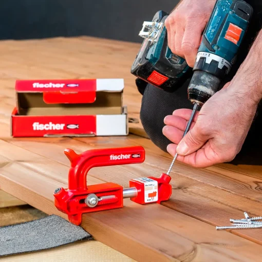 Fischer hiddenfast fixtainer med 2 guides inkl. bits