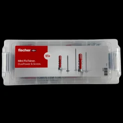 Fischer MiniFixtainer DuoPower plugs + skruer 95 stk