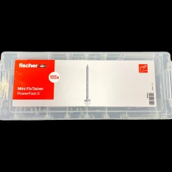 Fischer MiniFixTainer PowerFast II Panhoved / Bonus Zink 105 stk