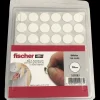 Fischer selvklæbende dækhætter 18 mm hvid 720 stk