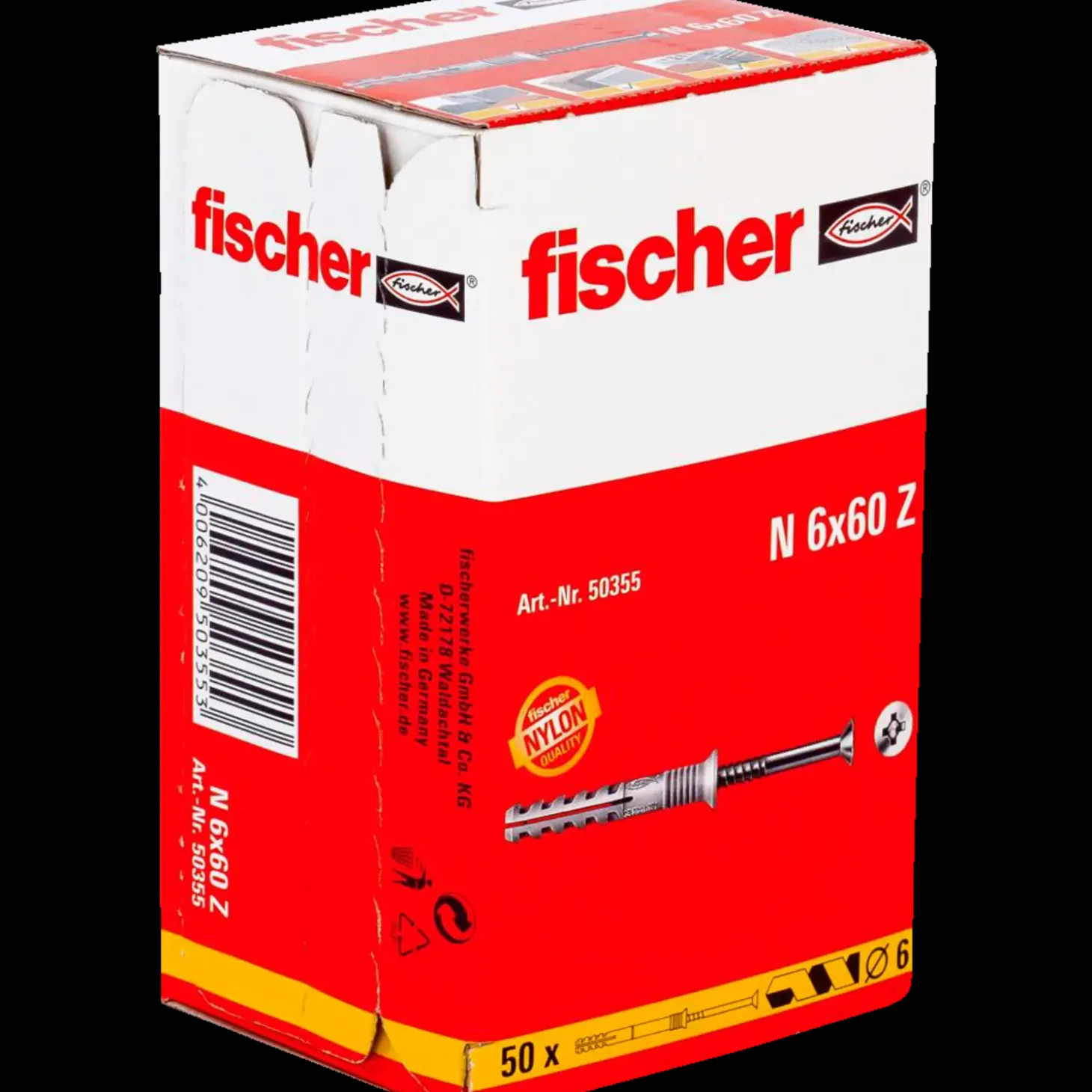 Fischer sømdyvel 6x60/30 N-S 50 stk