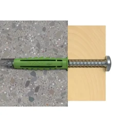 Fischer SX Green dyvel m/krave 6x30 mm 30 stk