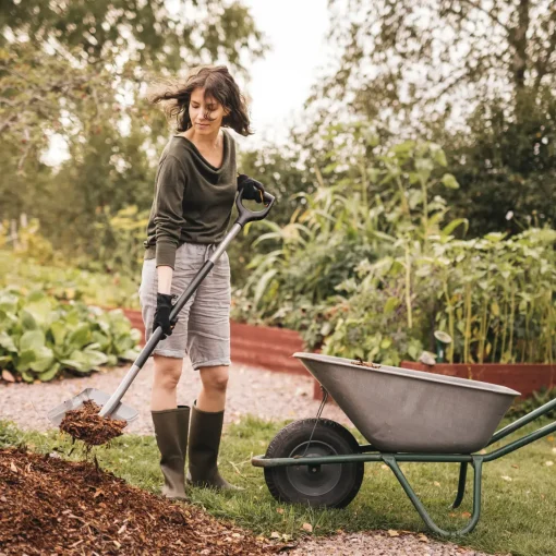 Fiskars Ergonomic skovl grå