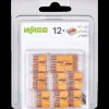 Fjeder samlemuffe 3x0,2-4 mm 12 stk orange