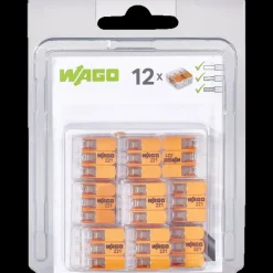 Fjeder samlemuffe 3x0,2-4 mm 12 stk orange