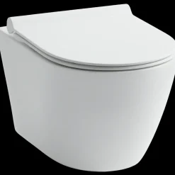 Flow FL60 væghængt toilet rimless hvid - inkl. slim toiletsæde m/softclose