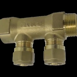 Fordelerrør t/pexrør 2x15 mm