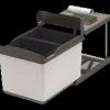 Fritstående affaldssystem med automatisk 2x16 L børstet mat sort