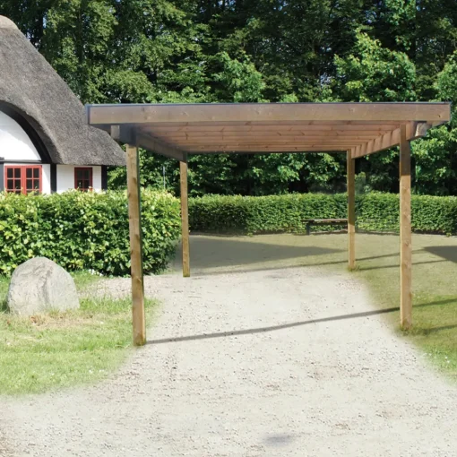Frode carport 320x374 cm - m/plast trapeztag