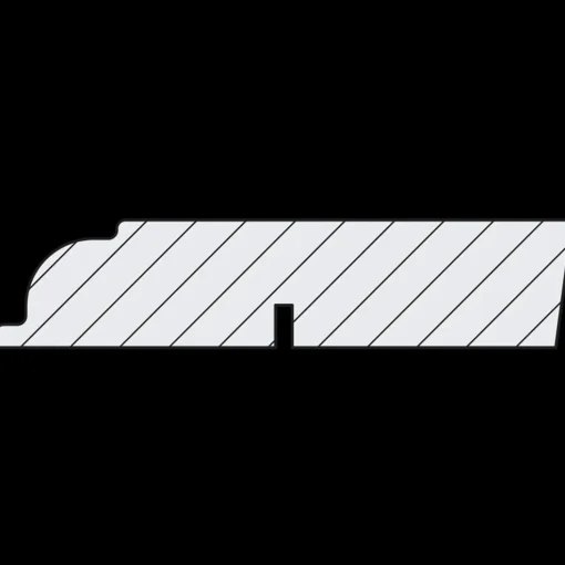 FT Almuefodliste fyr L156 hvid ncs 15x68x3600 mm