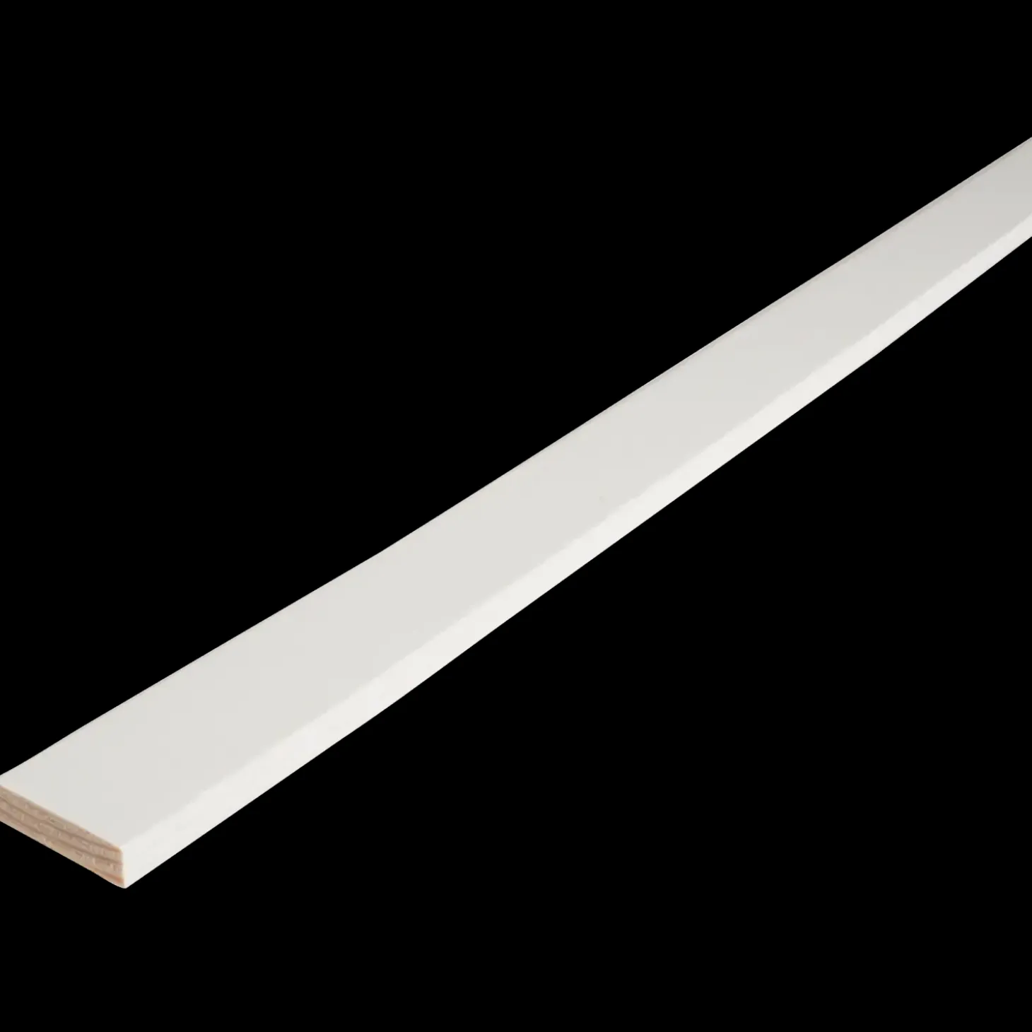 FT Forkantliste fyr /1Rk L204 hvid ral 5x21x3000 mm