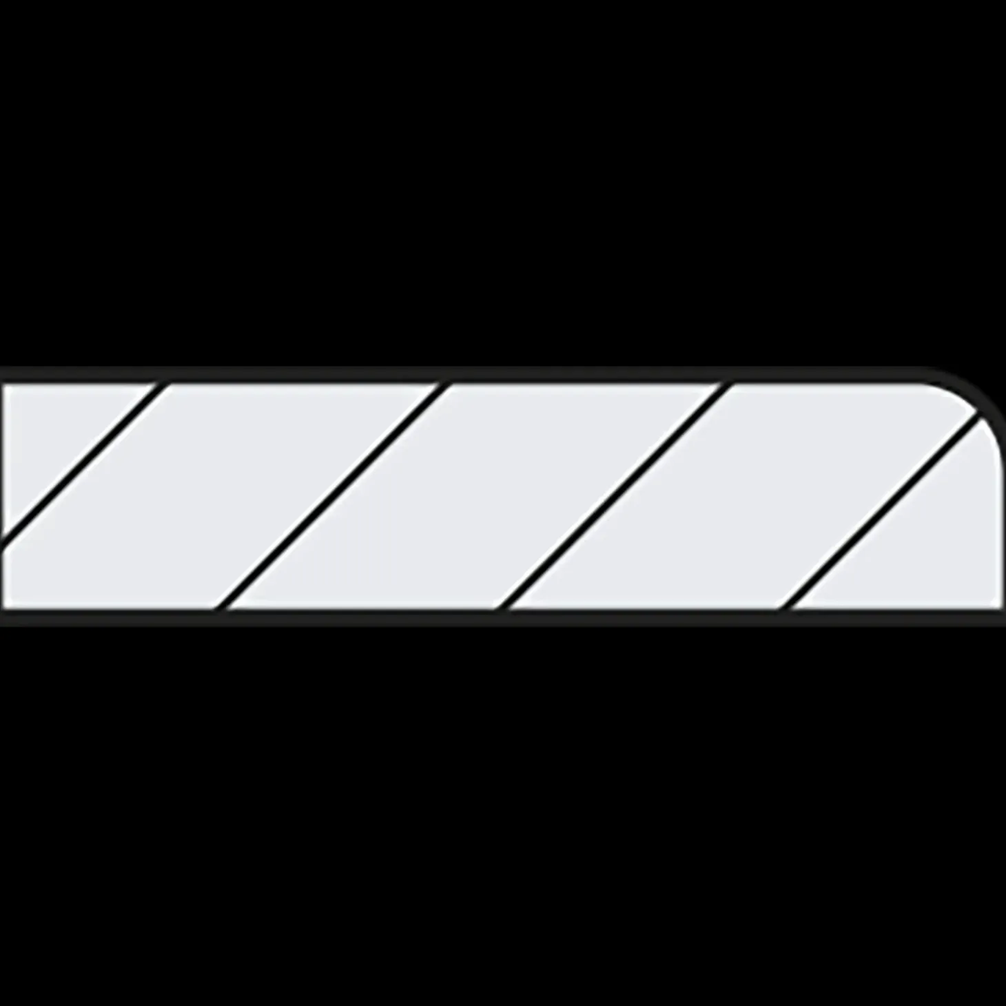 FT Forkantliste fyr /1Rk L204 hvid ral 5x21x3000 mm
