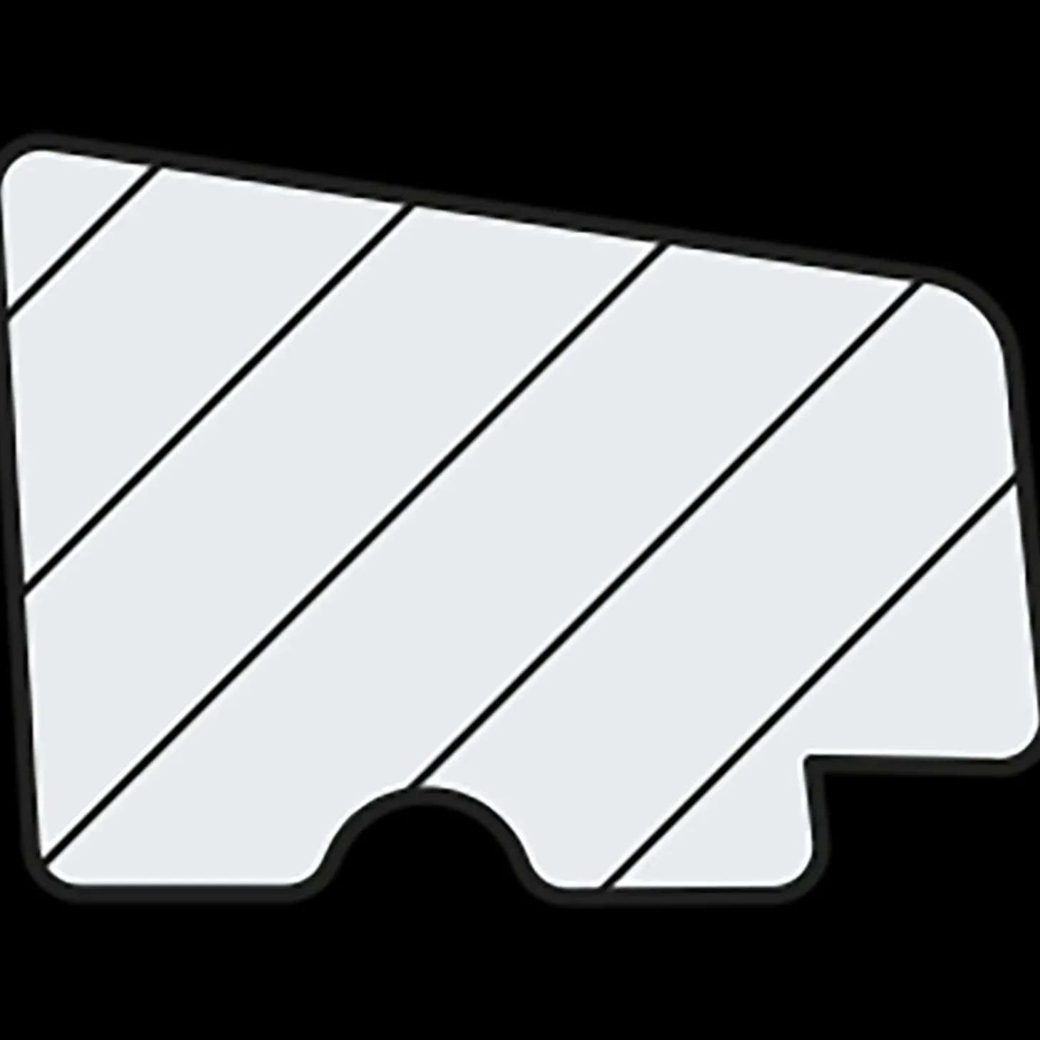 FT Glasliste fyr L704 Hvid Ral 16x21x2700 mm