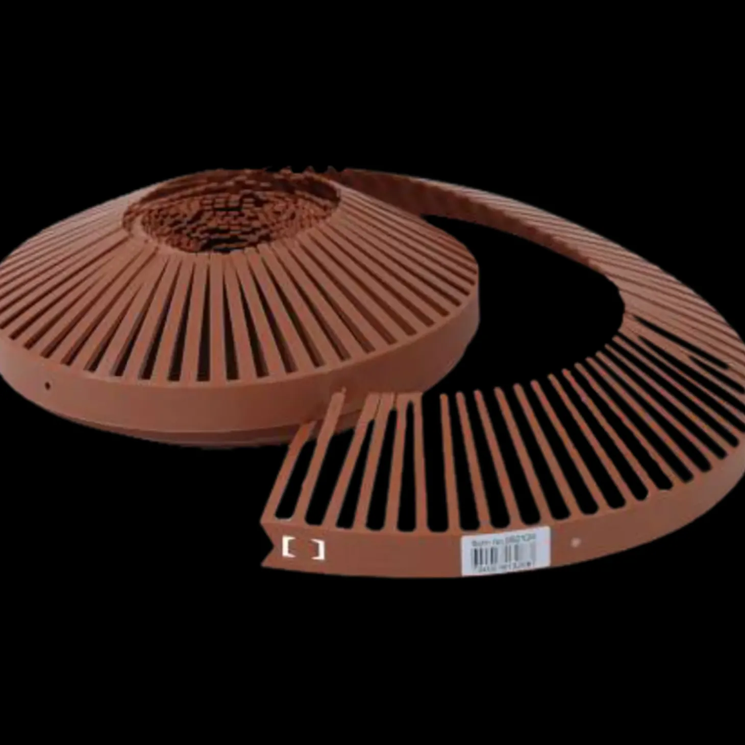 Fuglegitter 5 meter teglrød