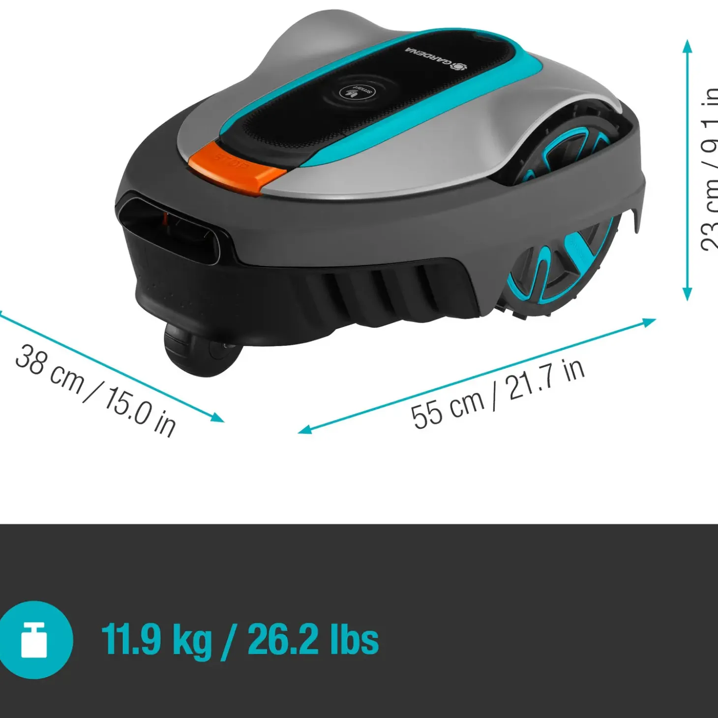 Gardena Sileno Life 900m² LONA robotplæneklipper
