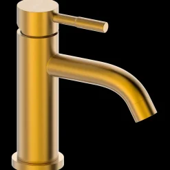 Geyser Delta håndvaskarmatur rustfrit stål mat guld