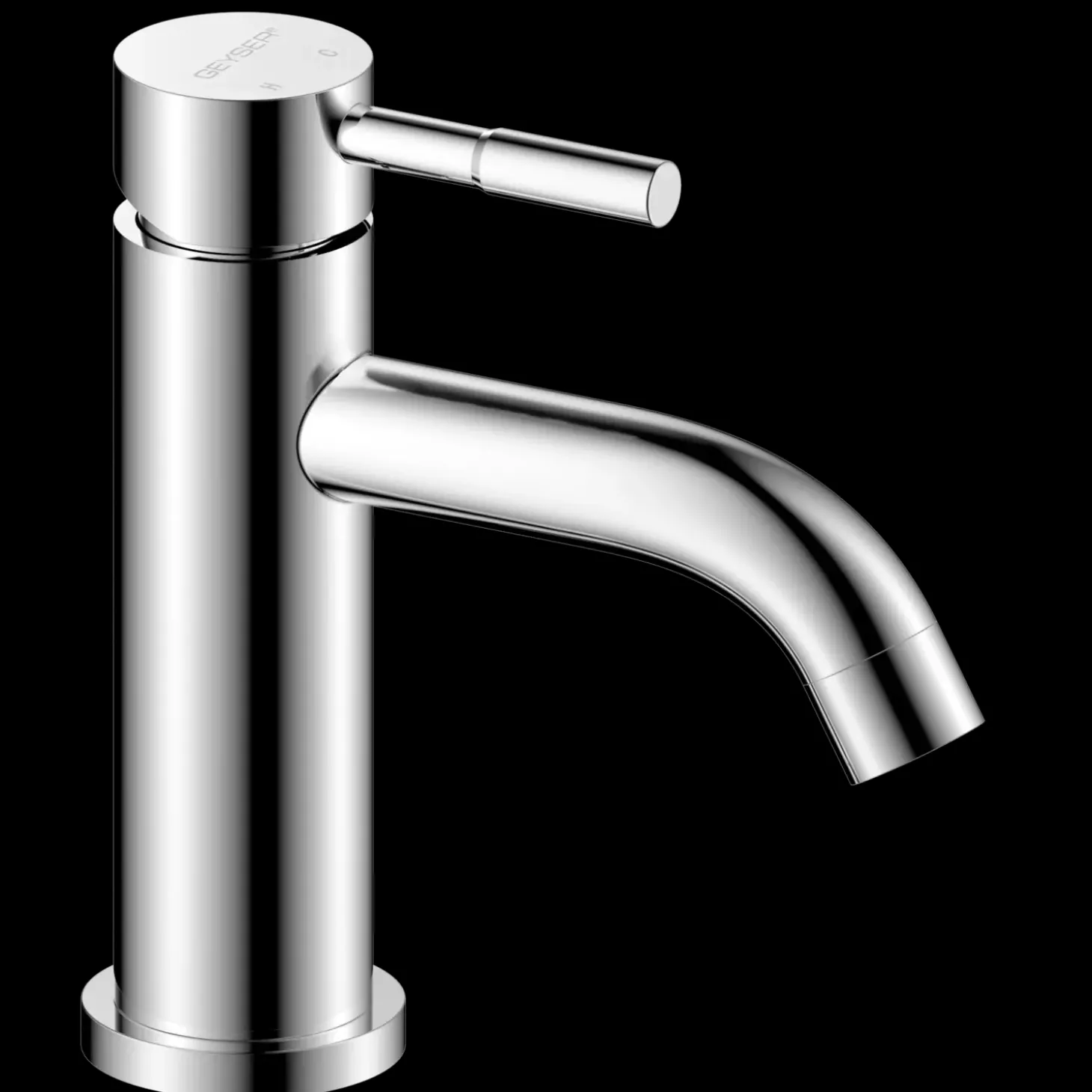 Geyser Delta håndvaskarmatur rustfrit stål krom