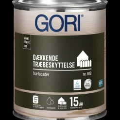 GORI 612 dækkende træbeskyttelse kulsort 0,75 L