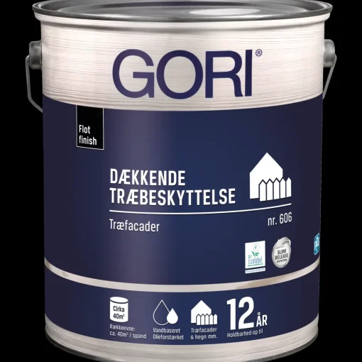 GORI 606 dækkende træbeskyttelse grøn umbra 5 L