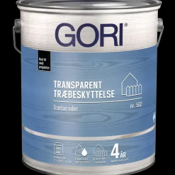 Gori 502 transparent træbeskyttelse grøn umbra 5 L