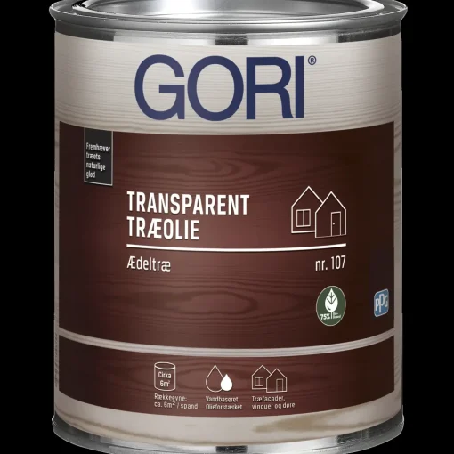 GORI 107 transparent træolie til ædeltræ 0,75 L