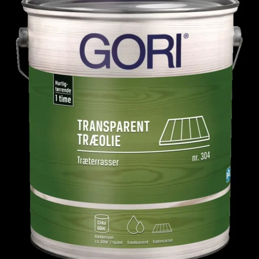 GORI 304 transparent træolie træterrasser teak 5 L