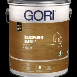 GORI 111 transparent træolie cedertræ 5 L