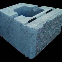 Grå lock-block XL - 15x30x26 cm