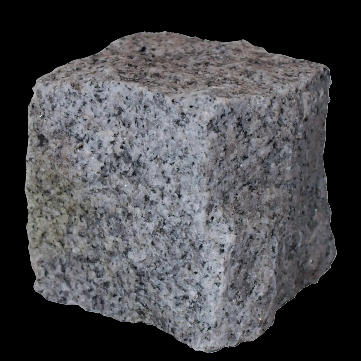 Granit chaussésten 9x9x8 cm grå