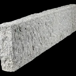Granit kantsten kløvet 10x30x100 cm lysegrå