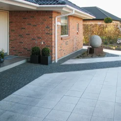 Granitflise Earl Grey 40x40x3 cm lysgrå