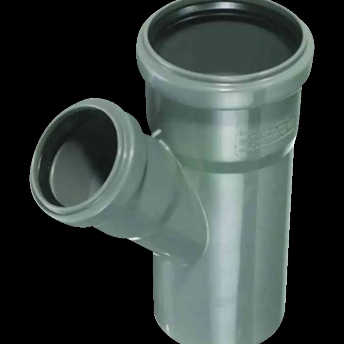 Grenrør PP 75x75 mm x 45° grå