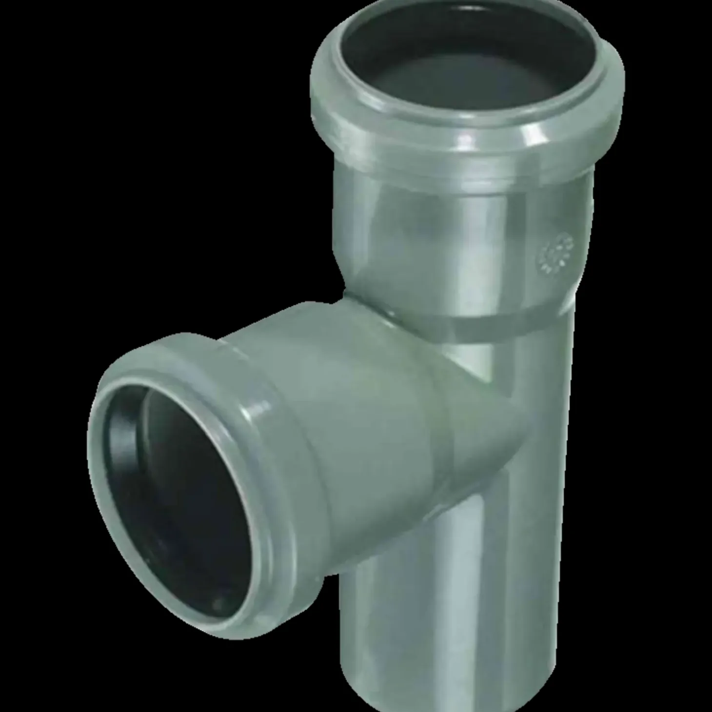 Grenrør PP 75x75 mm x 45° grå