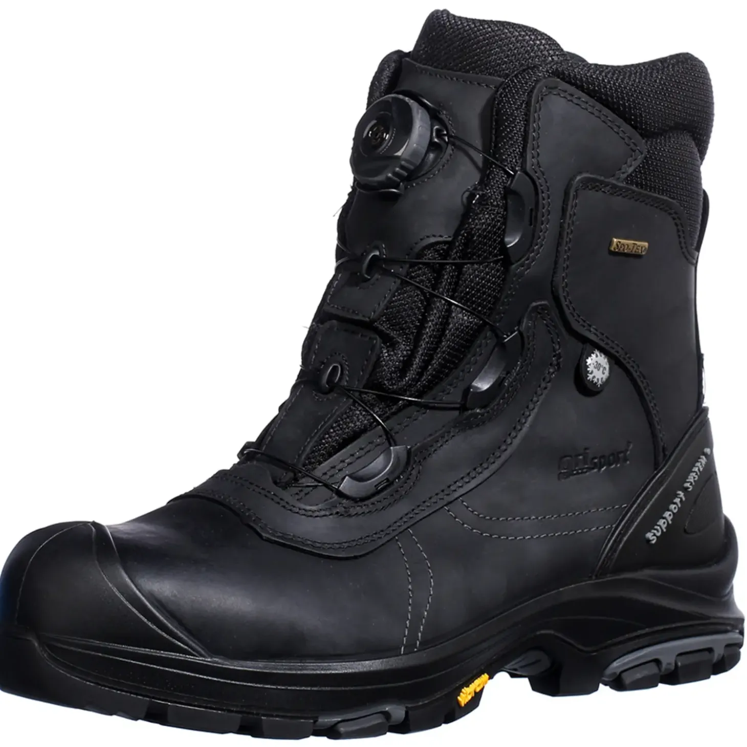 Grisport støvle med Boa lukning sort str. 41