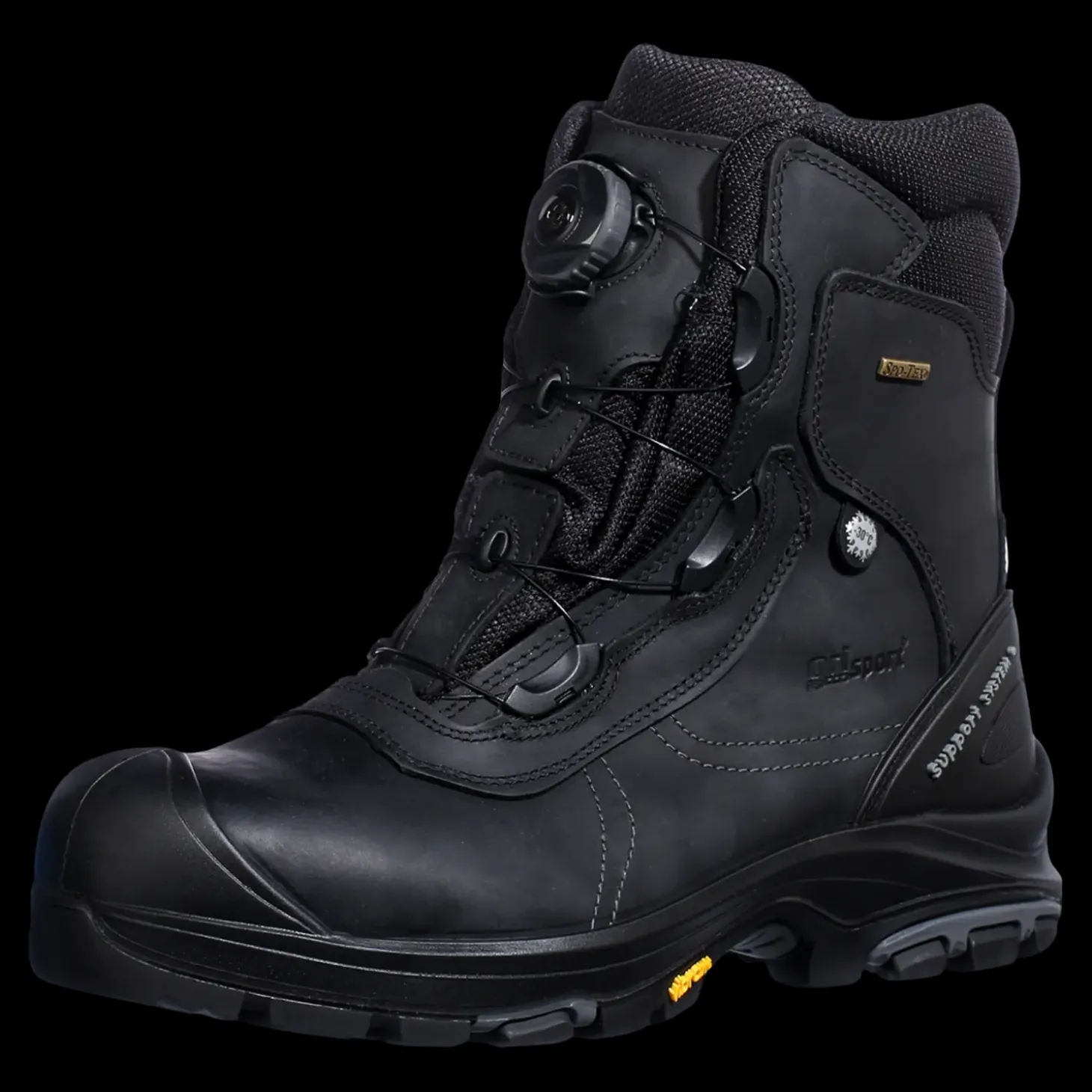 Grisport støvle med Boa lukning sort str. 41