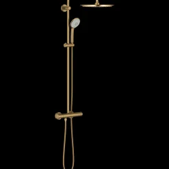 Grohe Euphoria brusesæt m/termostat børstet guld
