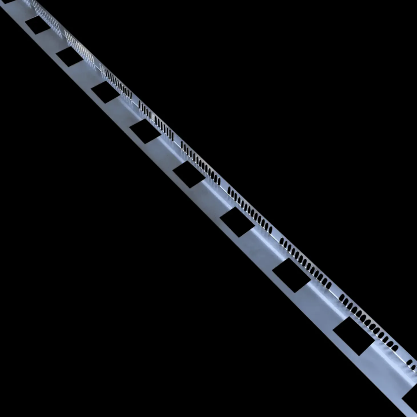 Growtek kantskinne alu 40 mm x 2 m