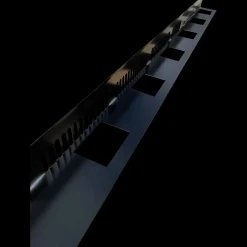 Growtek kantskinne sort alu 60 mm x 2 m