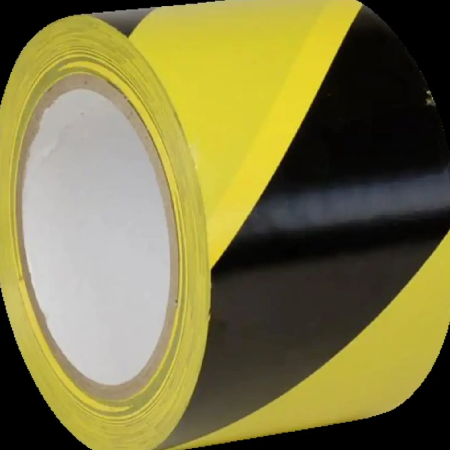 Gulvmarkeringstape 50 mm x 33 m gul/sort