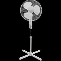 Gulvventilator Ø40 cm 45W 105-130 cm høj - hvid