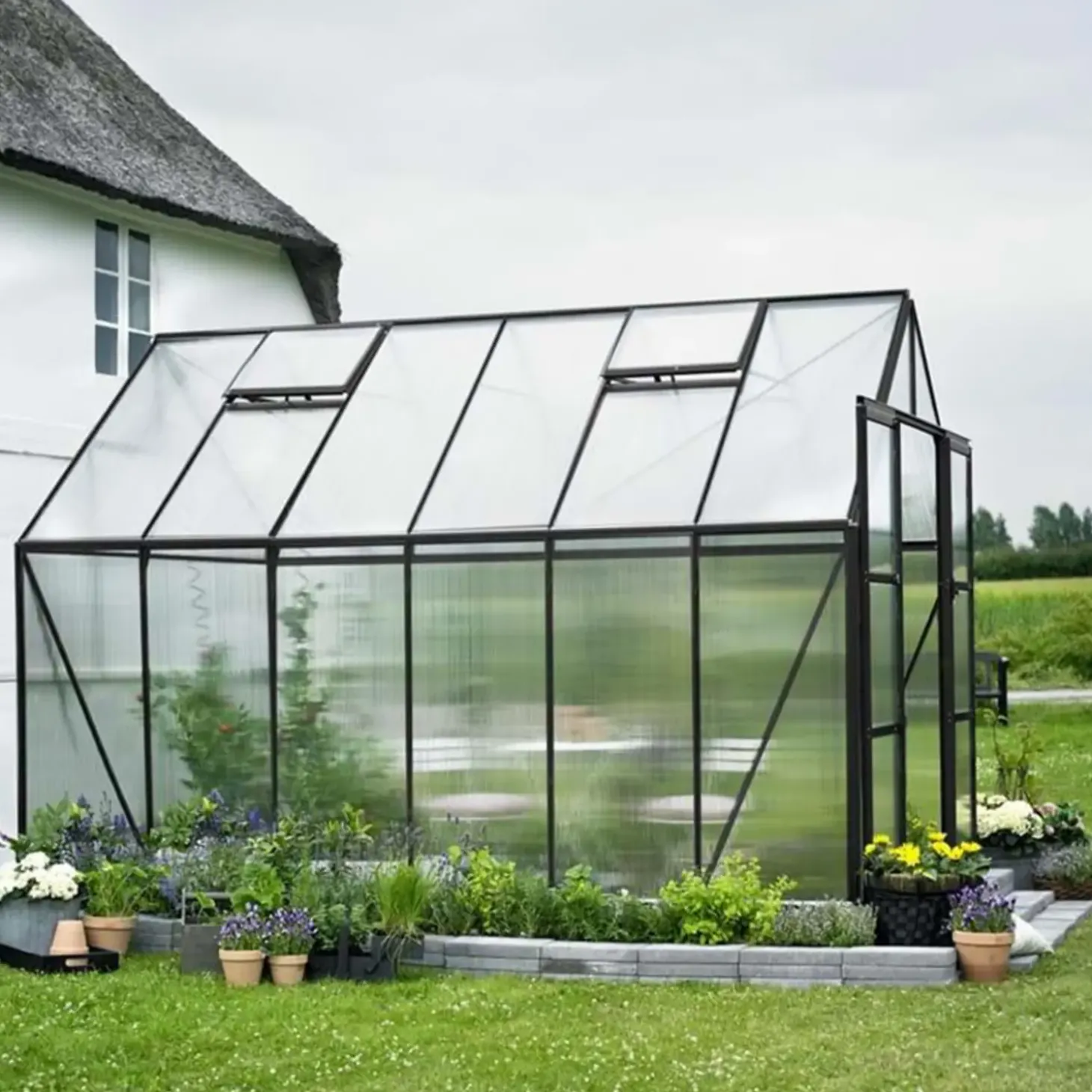 Halls Magnum 128 9,9 m² sort 6 mm poly